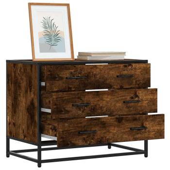 ARDEBO.de - Schubladenschrank Räuchereiche 70x41x56 cm Holzwerkstoff