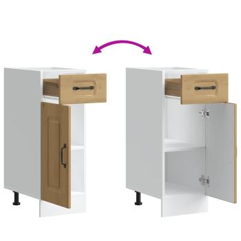 Küchenunterschrank Kalmar Artisan-Eiche Holzwerkstoff