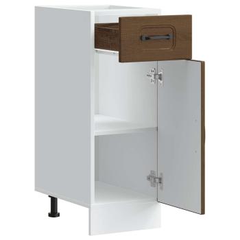 Küchenunterschrank Kalmar Braun Eichen-Optik Holzwerkstoff