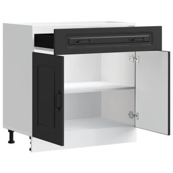 Küchenunterschrank Kalmar Schwarz Holzwerkstoff
