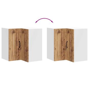 Küchen-Eckhängeschrank Kalmar Altholz-Optik Holzwerkstoff