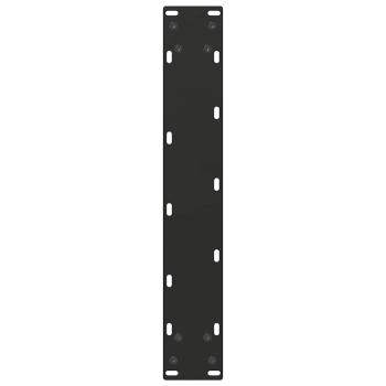 Bartischbeine U-Form 2 Stk. Schwarz 40x(110-111) cm Stahl