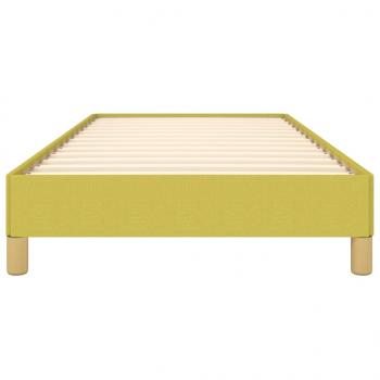 Bettgestell ohne Matratze Grün 100x200 cm Stoff