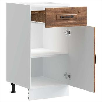 Küchenunterschrank Kalmar Altholz-Optik Holzwerkstoff
