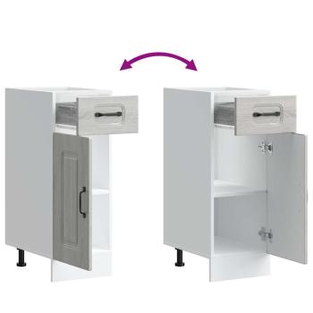 Küchenunterschrank Kalmar Grau Sonoma Holzwerkstoff