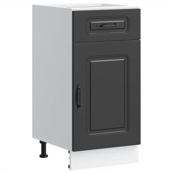 Küchenunterschrank Kalmar Schwarz Holzwerkstoff
