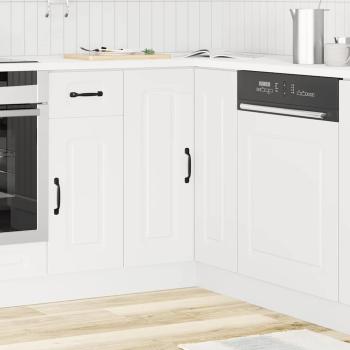Küchen-Eckunterschrank Kalmar Weiß Holzwerkstoff