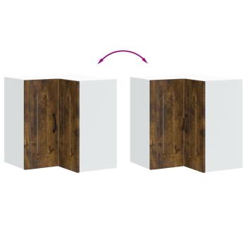 Küchen-Eckhängeschrank Kalmar Räuchereiche Holzwerkstoff