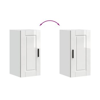 Küchen-Hängeschrank Porto Hochglanz-Weiß Holzwerkstoff