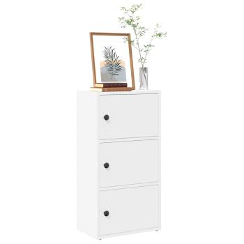ARDEBO.de - Bücherregal Weiß 40x24x77 cm Holzwerkstoff