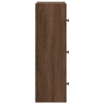 Bücherregal Braun Eichen-Optik 40x24x77 cm Holzwerkstoff