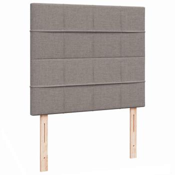 Ottoman-Bett mit Matratze Taupe 120x200 cm Stoff