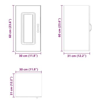 Küchen-Hängeschrank Kalmar Altholz-Optik Holzwerkstoff