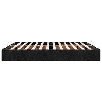Ottoman-Bett ohne Matratze Schwarz 180x200 cm Stoff