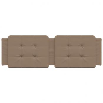 Kopfteil-Kissen Cappuccino-Braun 160 cm Kunstleder