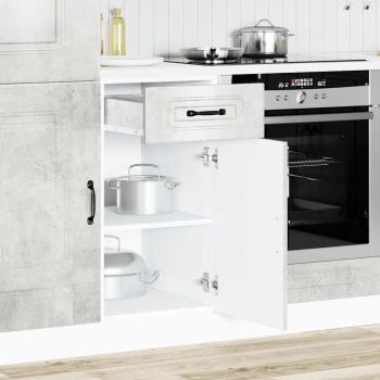Küchenunterschrank Kalmar Betongrau Holzwerkstoff