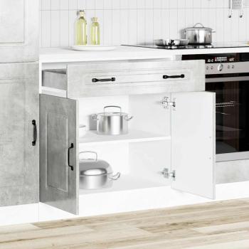 Küchenunterschrank Kalmar Betongrau Holzwerkstoff