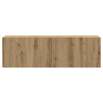 7-tlg. TV-Schrank-Set Wandmontage Artisan-Eiche Holzwerkstoff