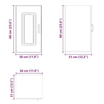 Küchen-Hängeschrank Kalmar Grau Sonoma Holzwerkstoff