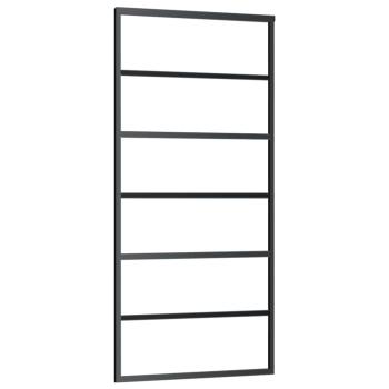 Schiebetür mit Beschlag 90x205 cm ESG-Glas & Aluminium