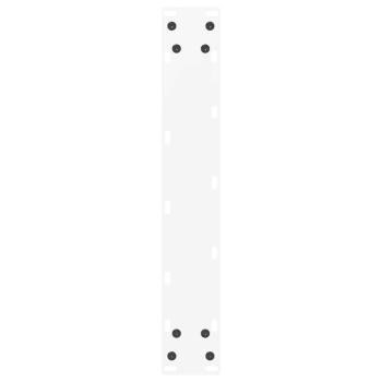 Bartischbeine U-Form 2 Stk. Weiß 40x(100-101) cm Stahl