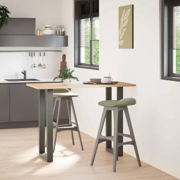 ARDEBO.de - Couchtischbeine U-Form 2 Stk. Anthrazit 50x(100-101) cm Stahl