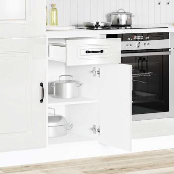 Küchenunterschrank Kalmar Hochglanz-Weiß Holzwerkstoff