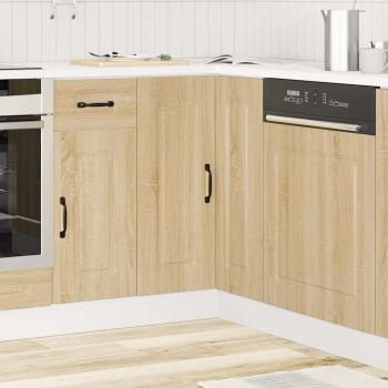 Küchen-Eckunterschrank Kalmar Sonoma-Eiche Holzwerkstoff