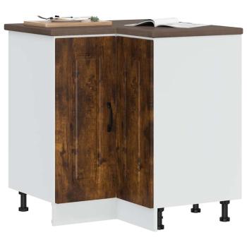 ARDEBO.de - Küchen-Eckunterschrank Kalmar Räuchereiche Holzwerkstoff