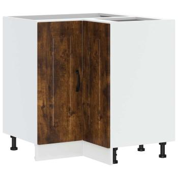 Küchen-Eckunterschrank Kalmar Räuchereiche Holzwerkstoff