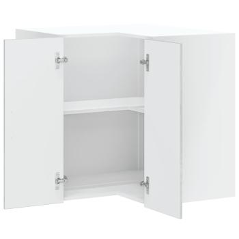 Küchen-Eckhängeschrank Kalmar Betongrau Holzwerkstoff