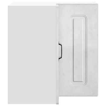 Küchen-Eckhängeschrank Kalmar Betongrau Holzwerkstoff