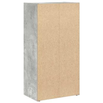 Bücherregal Betongrau 40x24x77 cm Holzwerkstoff