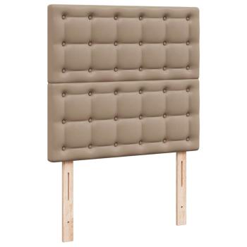 ARDEBO.de - Ottoman-Bett mit Matratzen Cappuccino 200x200 cm Kunstleder