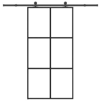 ARDEBO.de - Schiebetür mit Beschlag 102x205 cm ESG-Glas & Aluminium