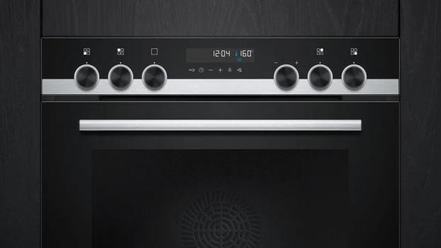 Siemens PQ521IB02 Einbau-Herd-Set mit Induktionskochfeld (EI645CFB6E + HE578BBS4), 60 cm breit, 71 L, activeClean, cookControl30, 3D Heißluft, Rahmen aufliegend, schwarz