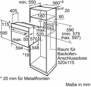 Bosch HND211LB1 EEK: A Einbau-Herd-Set mit Elektro-Kochfeld (HEF113BA0 + NKN645GA2E), 60 cm breit, 66 L, 3D-Heißluft, Drehwähler, Kindersicherung, Rahmen aufliegend, schwarz