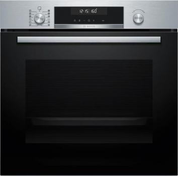 Bosch HBD671CS62 EEK: A+ Einbau-Backofen-Set mit Elektro-Kochfeld (HBG578BS3 + PKN645BA2E), 60 cm breit, 71 L, 3D-Heißluft, Air Fry, Pyrolytisch+Hydrolytisch, Kindersicherung, Kochfeld 60 cm breit, Rahmen aufliegend, schwarz