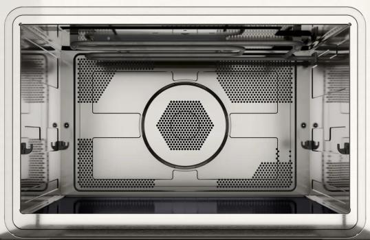 Bosch CMA585GB1 Einbau Mikrowelle, 900W, Nischenhöhe 458 mm, 44 L, AutoPilot 15, Reinigungsoption, LCD-Display, Versenkknebel, Heißluft, Kindersicherung, schwarz