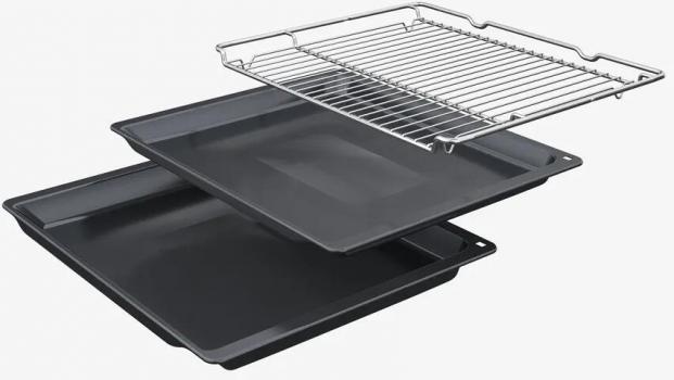 Bosch HBG537BB3 Serie 6 EEK: A+ Einbaubackofen, 71 L, 60 cm breit, 3D-Heißluft, AutoPilot 10, Versenkknebel, Eco Clean-Programm, Hydrolytisch, schwarz