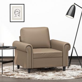 ARDEBO.de - Sessel Cappuccino-Braun 60 cm Kunstleder