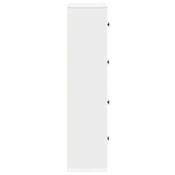 Bücherregal Weiß 60x24x101,5 cm Holzwerkstoff