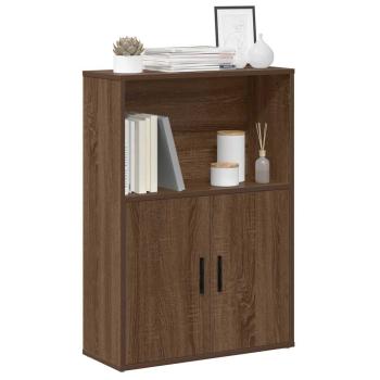 ARDEBO.de - Bücherregal Braun Eichen-Optik 60x24x85 cm Holzwerkstoff