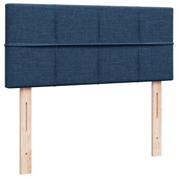 Ottoman-Bett mit Matratze Blau 120x190 cm Stoff