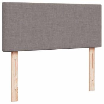 Ottoman-Bett mit Matratze Taupe 120x200 cm Stoff
