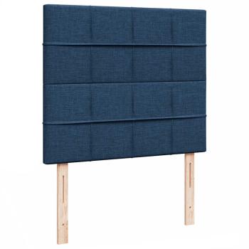Ottoman-Bett mit Matratze Blau 120x190 cm Stoff