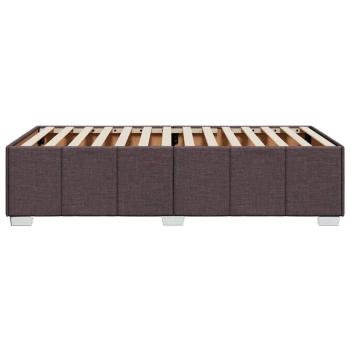 ARDEBO.de - Bettgestell ohne Matratze Dunkelbraun 90x200 cm Stoff