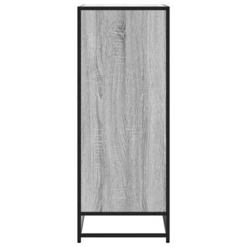 Schuhschrank Grau Sonoma 75x38x97,5 cm Holzwerkstoff Metall