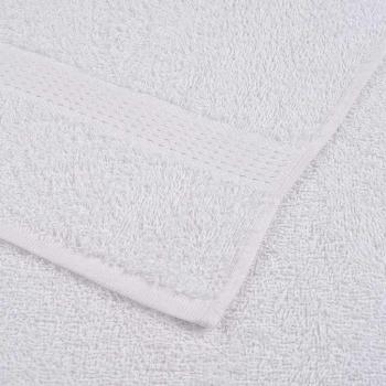 Gästetücher 10 Stk. Weiß 30x50 cm 360 g/m² 100% Baumwolle