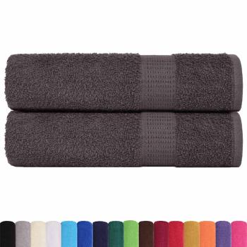 Duschtücher 2 Stk. Anthrazit 70x140 cm 360 g/m² 100% Baumwolle